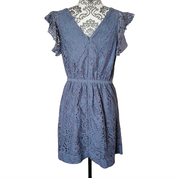 Madewell lace dress with flutter sleeves size 6 - Picture 3 of 14